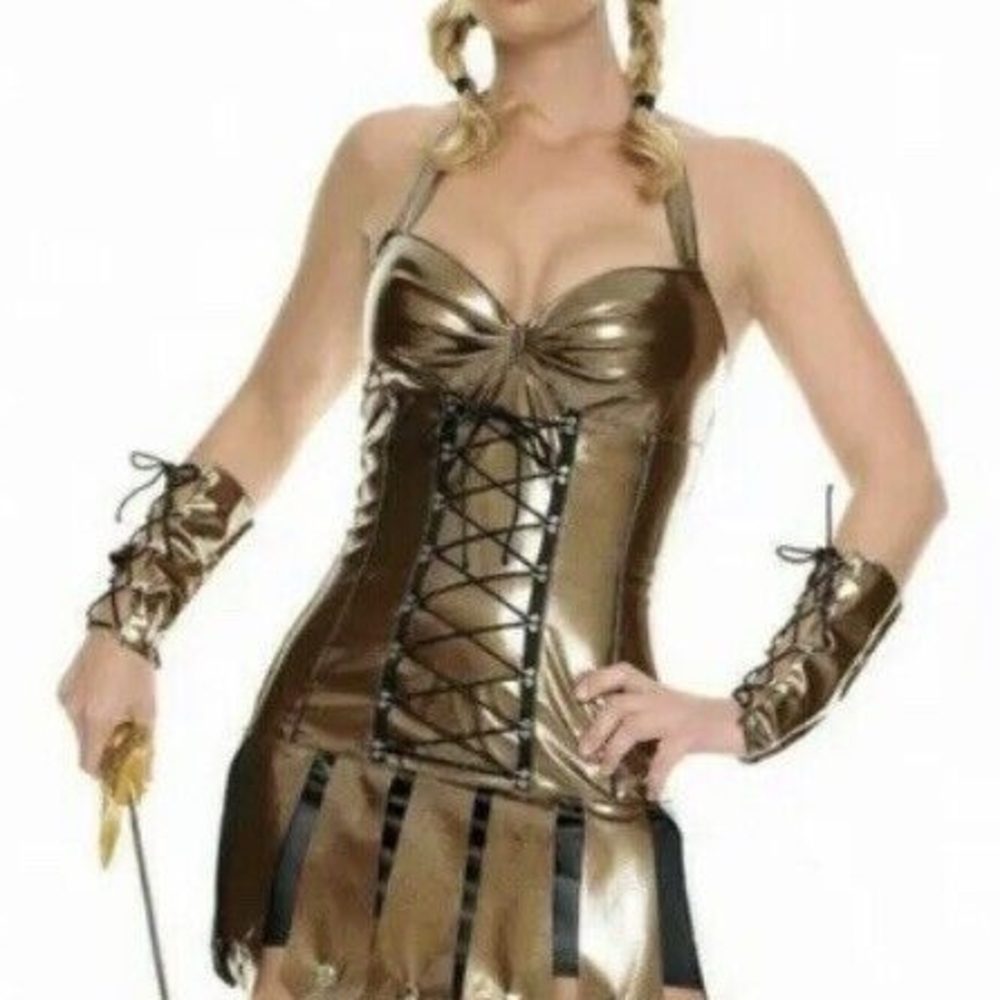 Leg Avenue Women's Gladiator Warrior Princess Halloween Costume Size L